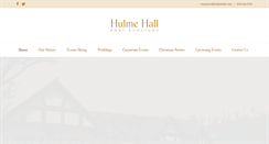 Desktop Screenshot of hulmehall.com