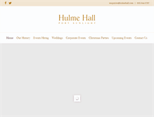 Tablet Screenshot of hulmehall.com